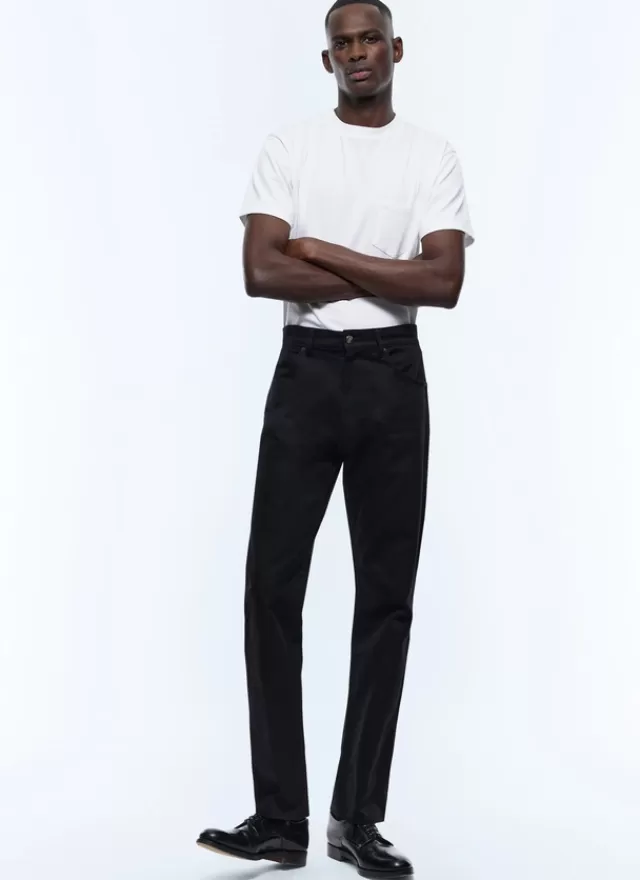 Fursac Pantalon 5 poches en twill de coton