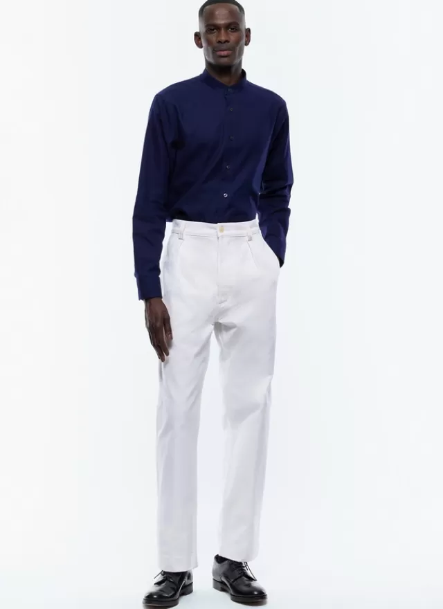 Fursac Pantalon chino en twill de coton