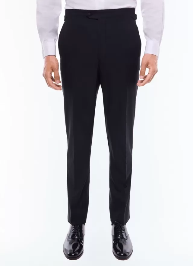 Fursac Pantalon de smoking en laine