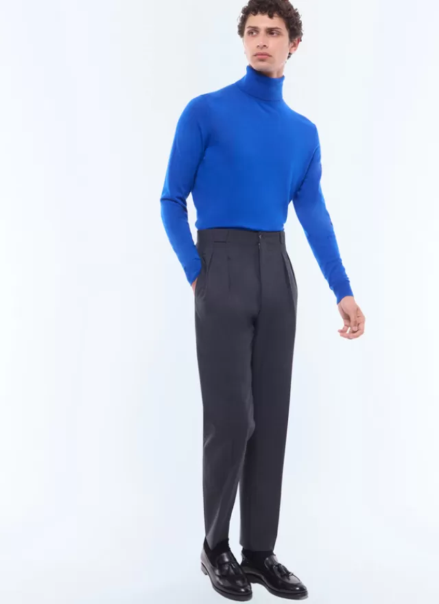 Fursac Pantalon droit en laine certifiée