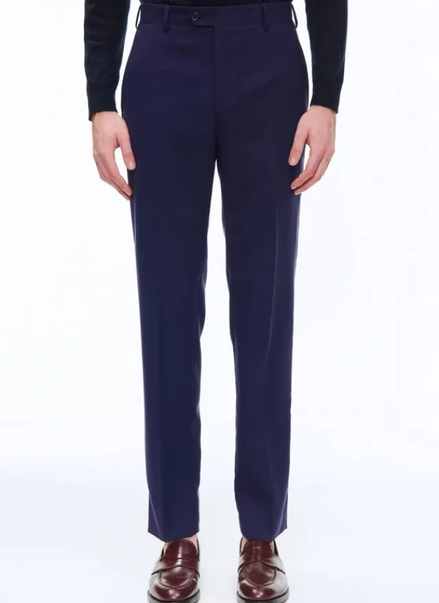 Fursac Pantalon en serge de laine vierge