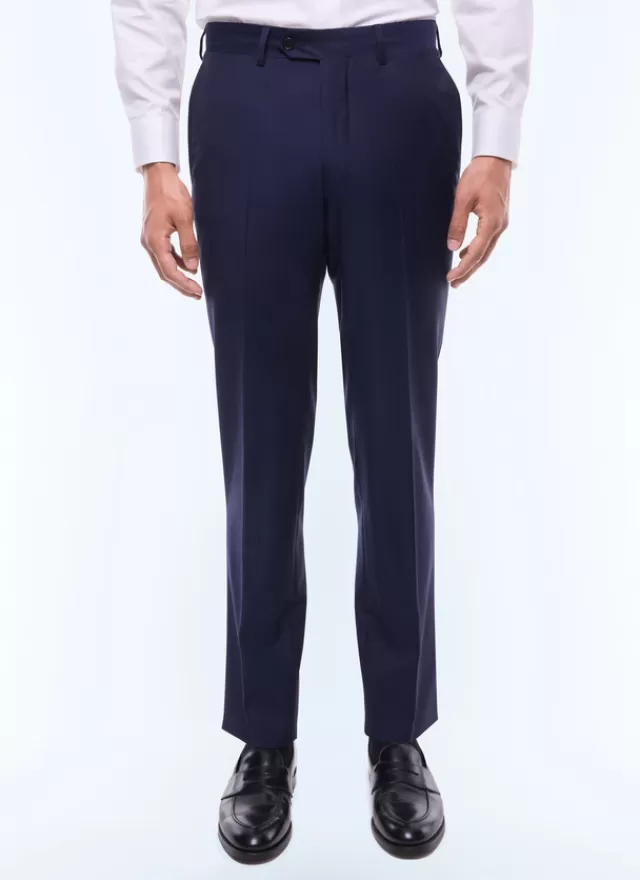 Fursac Pantalon grande taille en serge de laine