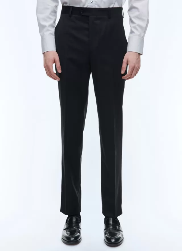 Fursac Pantalon grande taille en serge de laine