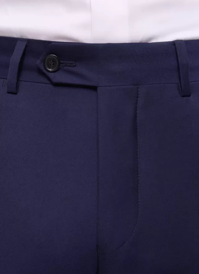 Fursac Pantalon grande taille en serge de laine