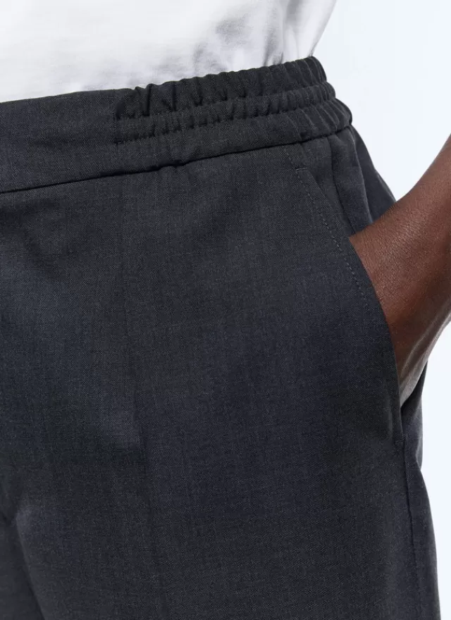 Fursac Pantalon élastiqué laine certifiée