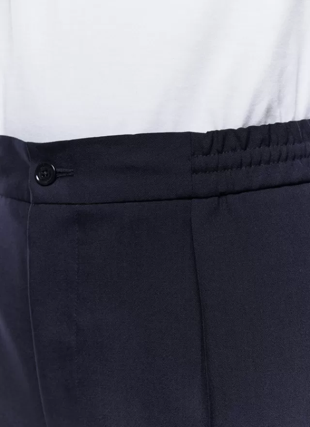 Fursac Pantalon élastiqué laine certifiée